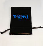 TERNINGER - POSER - Black Velvet Dice Bag with Gold Satin Lining 4in x 6in