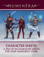 NUMENERA - Character Sheets - TILBUD (så længe lager haves, der tages forbehold for udsolgte varer)