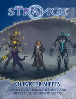 STRANGE - Character Sheets - TILBUD (så længe lager haves, der tages forbehold for udsolgte varer)