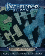 PATHFINDER - FLIP MAT - Bigger Flooded Dungeon
