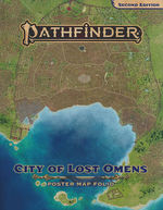 PATHFINDER 2ND EDITION - POSTER MAP - Lost Omens - City of Lost Omens
