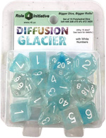 TERNINGER - DIFFUSION - Glacier with White Numbers - Set of 7