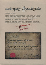 SOLVE A MYSTERY (ENGLISH) - Murder Mystery - Christiansborg Palace