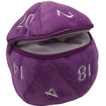 D20 PLUSH DICE BAG - D20 Plush Dice Bag - Purple
