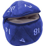 D20 PLUSH DICE BAG - D20 Plush Dice Bag - Blue