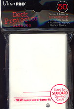 SLEEVES - White Gloss 50-Count Deck Protector