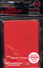 SLEEVES - Red Solid 50ct DP Pack