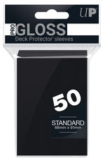 SLEEVES - Black Solid 50-Count Deck Protector