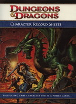 DUNGEONS & DRAGONS 4TH - Character Record Sheets - TILBUD (så længe lager haves, der tages forbehold for udsolgte varer)