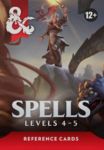 DUNGEONS & DRAGONS 5TH EDITION REVISED EXPANDED - REFERENCE CARDS - Spells 4-5