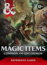 DUNGEONS & DRAGONS 5TH EDITION REVISED EXPANDED - REFERENCE CARDS - Magic Items Common and Uncommon