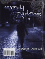 WORLD OF DARKNESS - Character Sheet Pad - TILBUD (så længe lager haves, der tages forbehold for udsolgte varer)