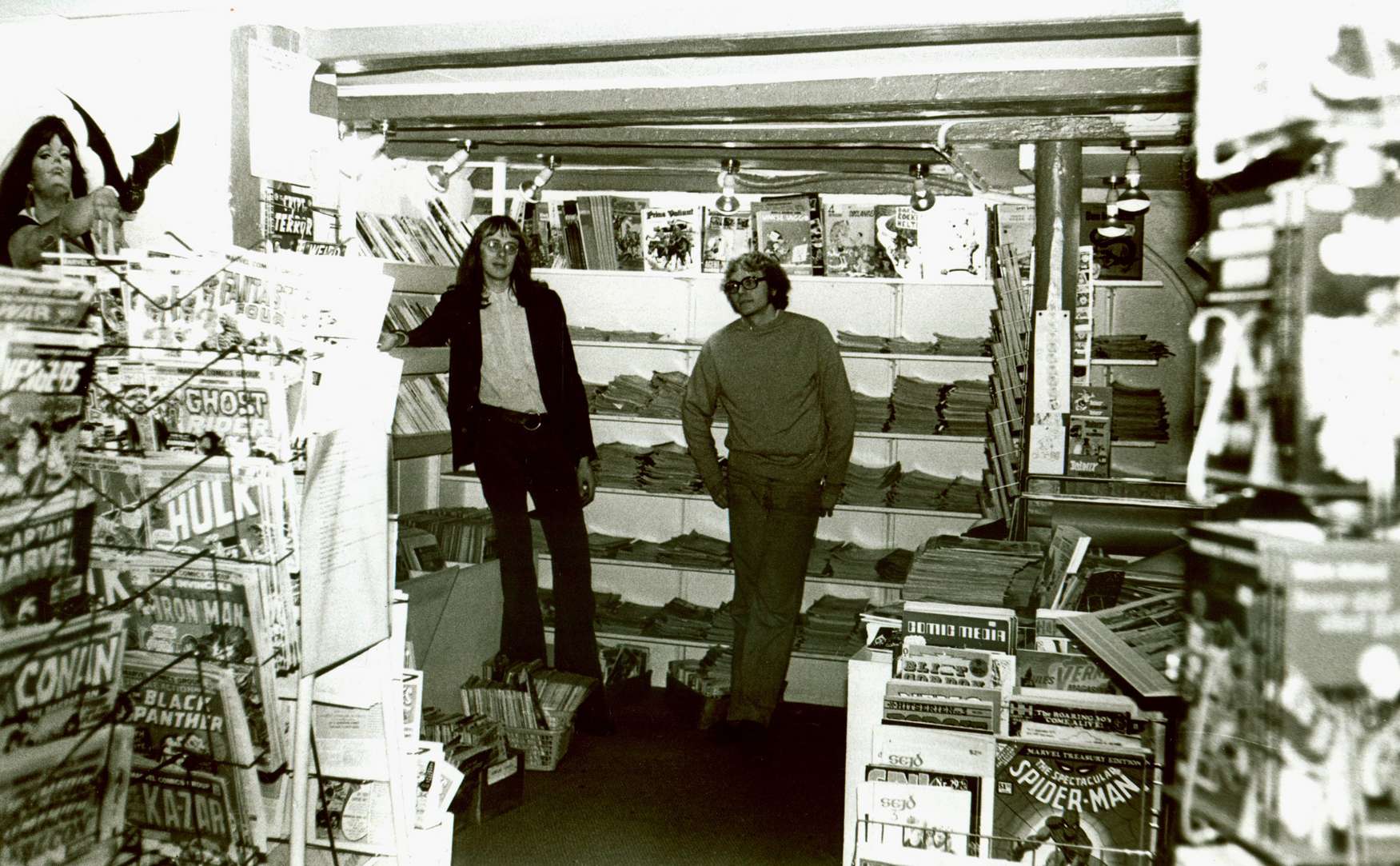 Rolf og Søren i den første butik